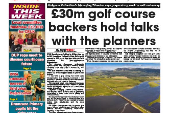 This week's Northern Constitution front page