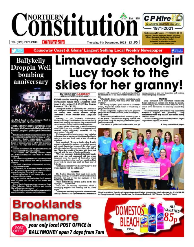 Northern Constitution...out now! Alpha Newspaper Group